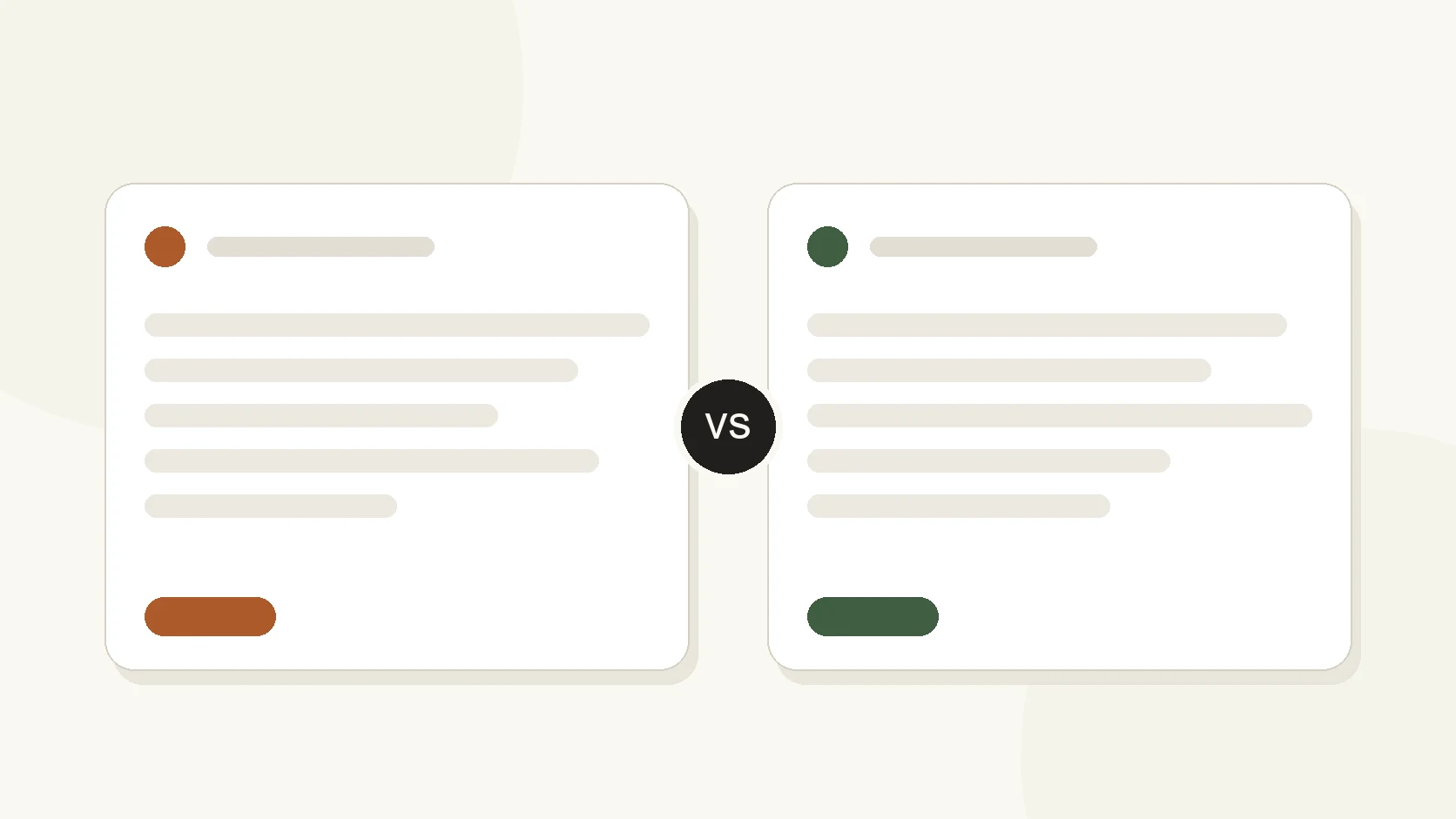 Editorial illustration comparing two AI chat assistants side by side
